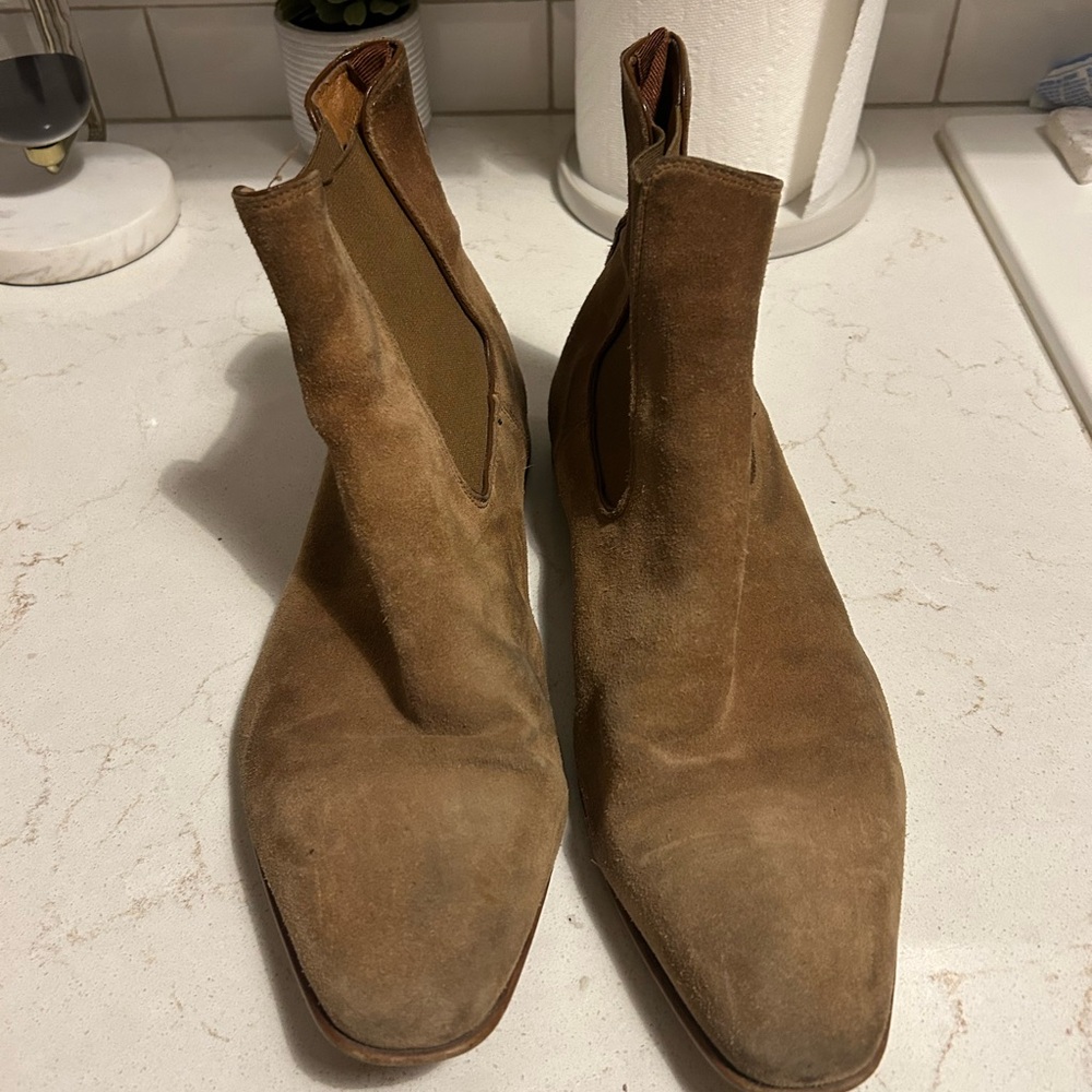 Aldo Tan Chelsea Boots Suede Ankle